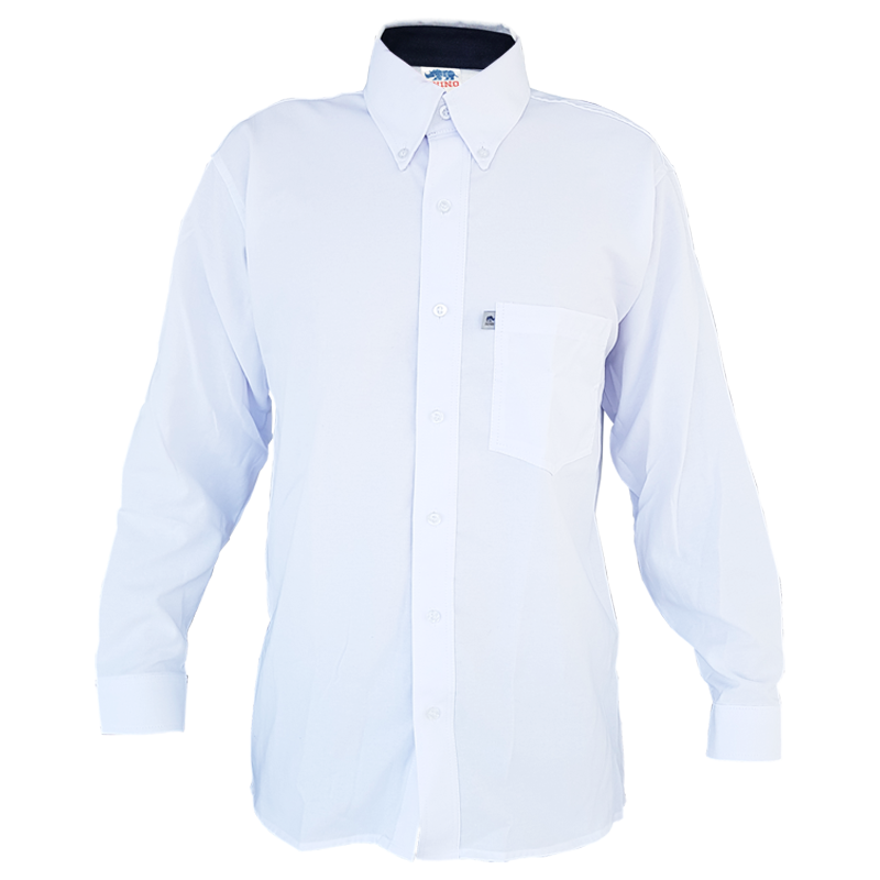 CAMISA OXFORD MANGA LARGA BLANCA