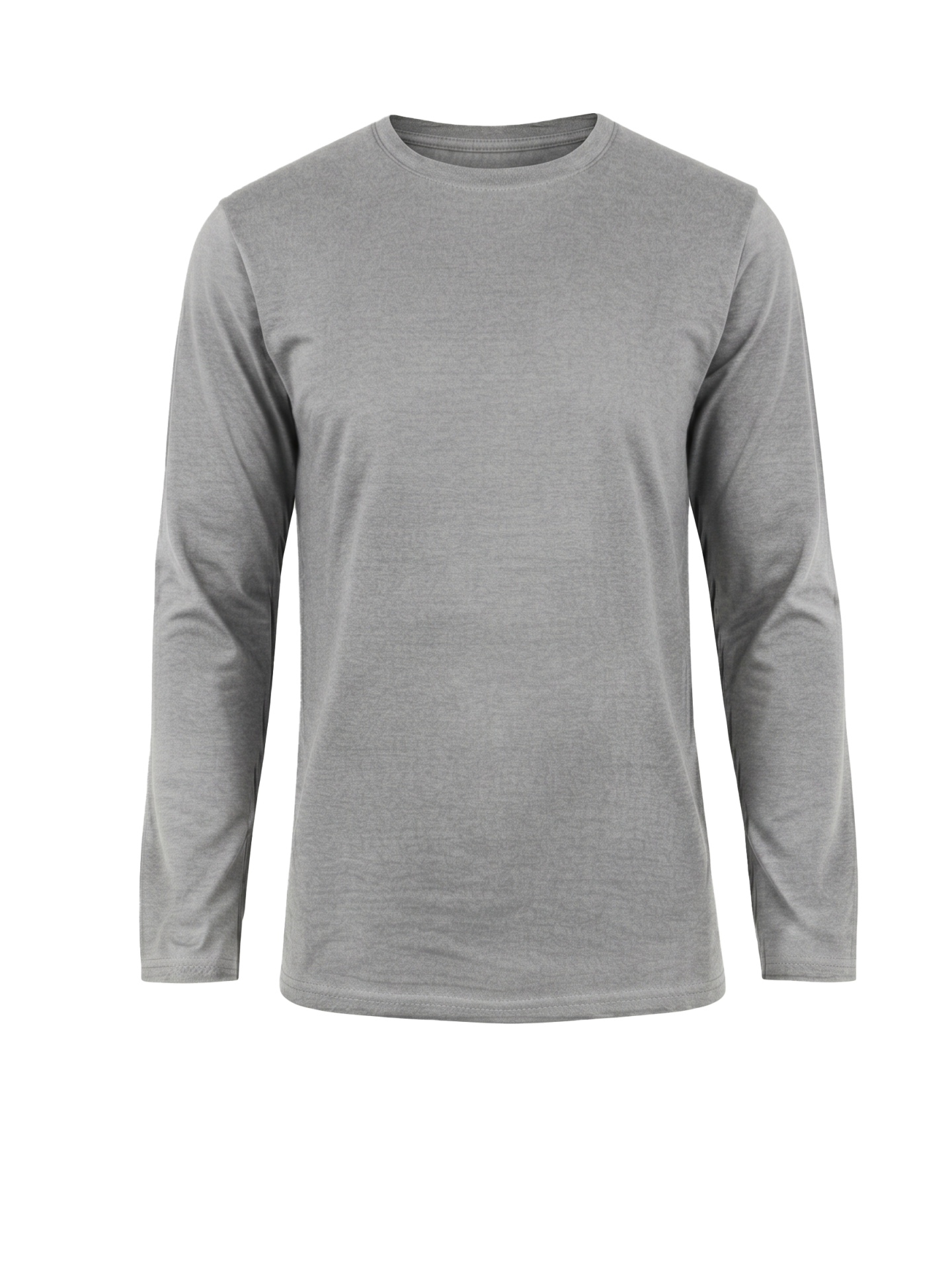 TSHIRT STRETCH GRIS CLARO MANGA LARGA