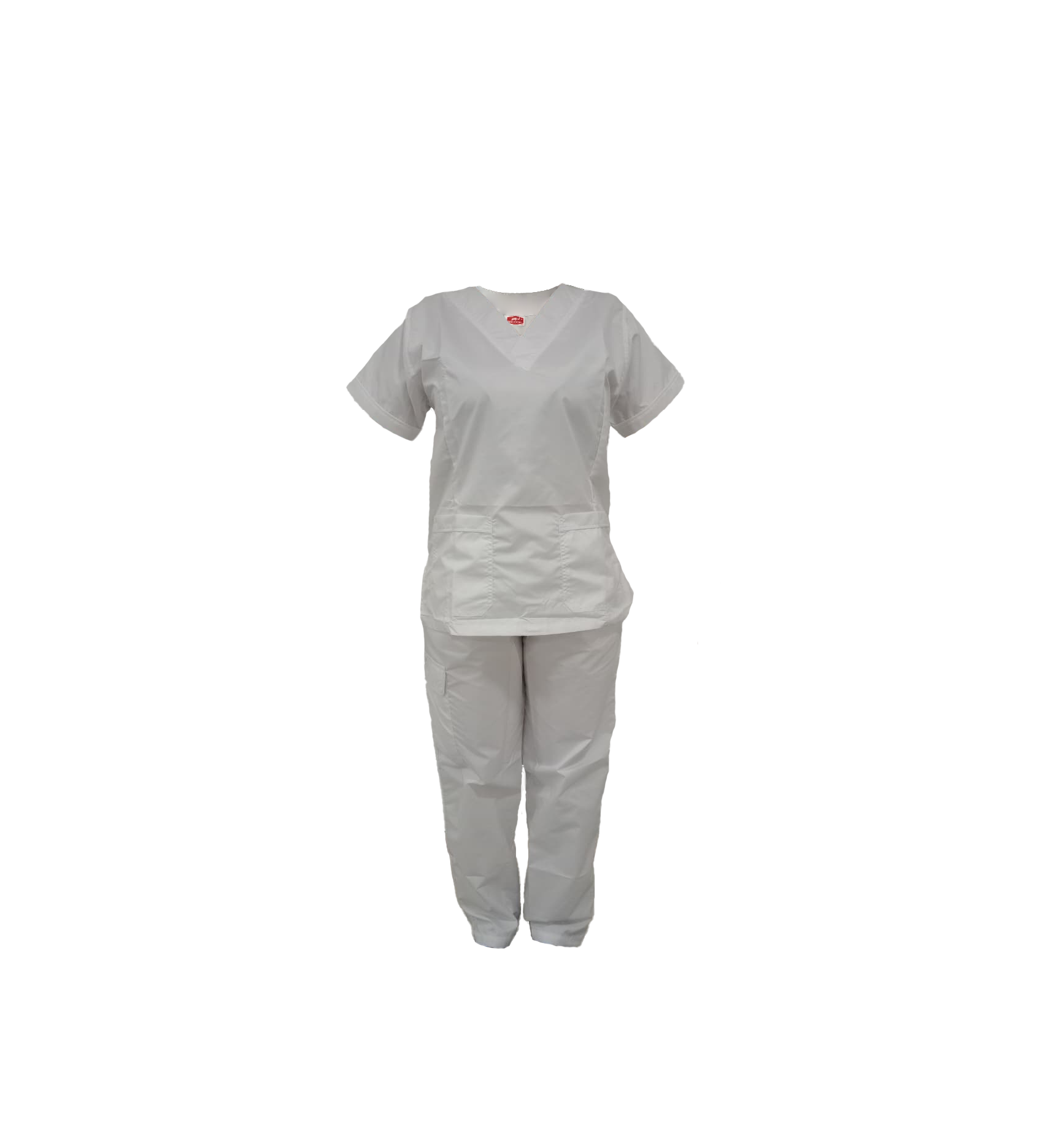 CONJUNTO ANTIFLUIDO CUELLO V BLANCO